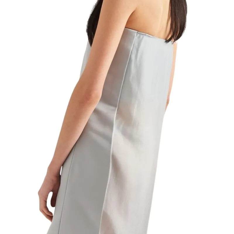 PRADA Sleeveless Dresses Women's Light Gray-4