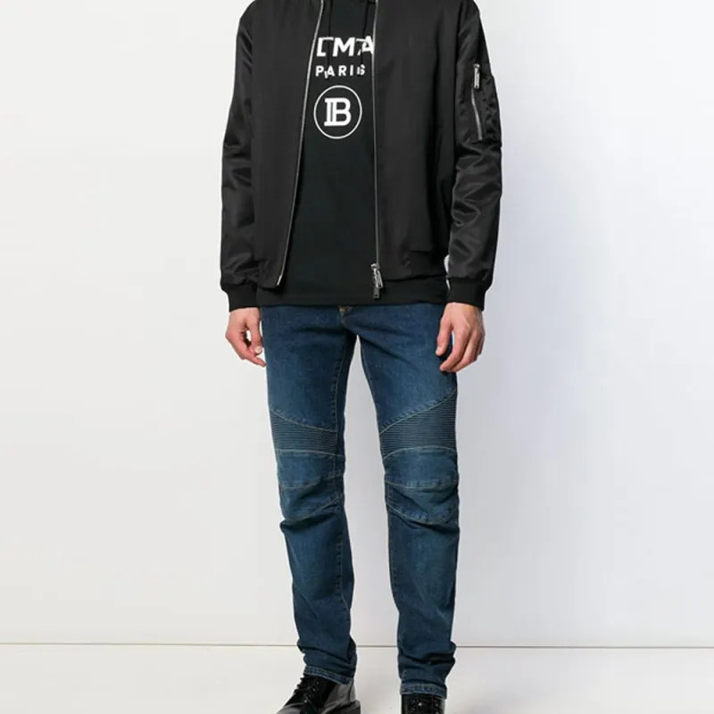 BALMAIN SS21 Jeans Men's Dark Blue-4