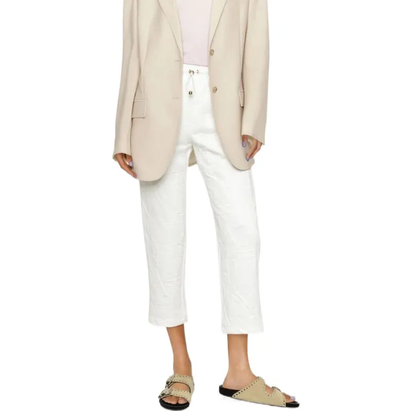 Elisabetta Franchi FW22 Casual Pants Women's White-4