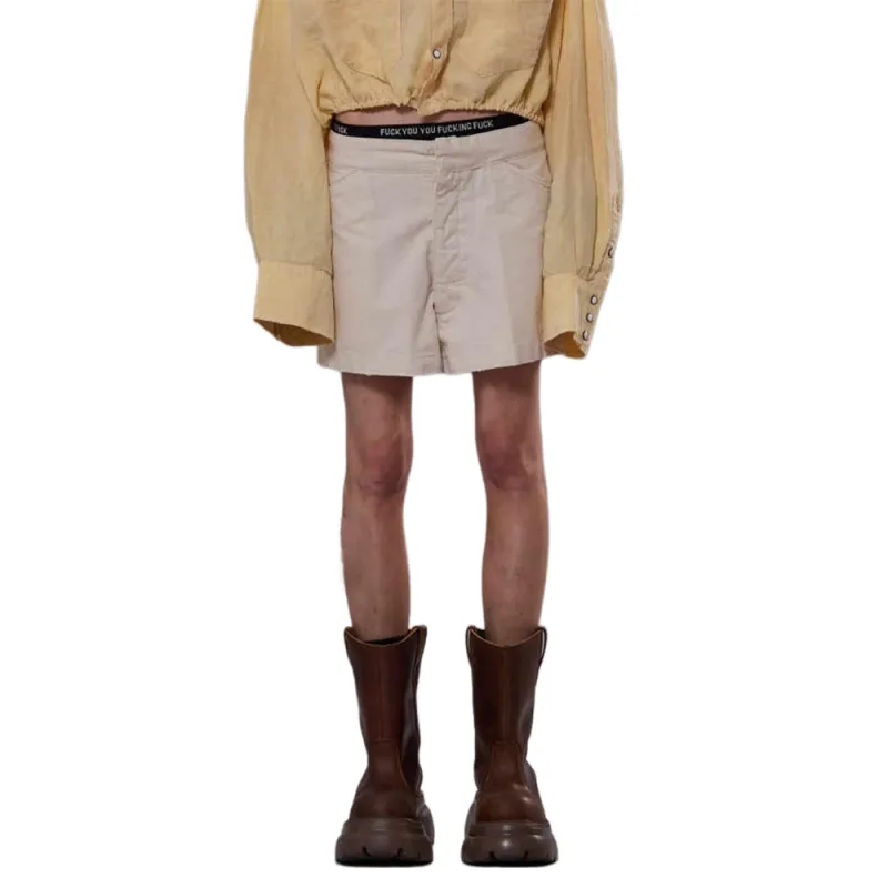 R13 SS25 Casual Shorts Women's Beige-4