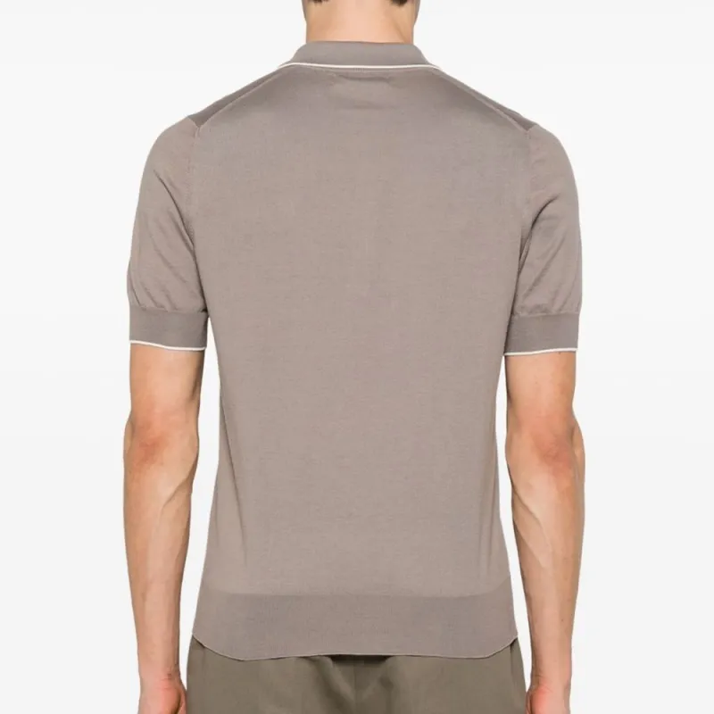 Brunello Cucinelli Short Sleeved Regular Fit Polo Shirt-3