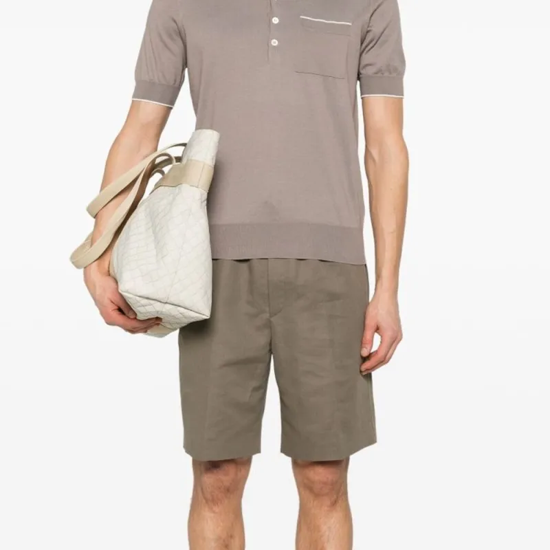 Brunello Cucinelli Short Sleeved Regular Fit Polo Shirt-4