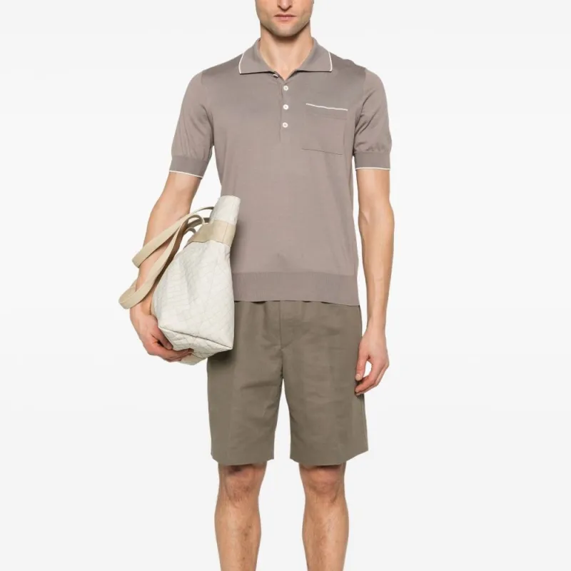Brunello Cucinelli Short Sleeved Regular Fit Polo Shirt-2