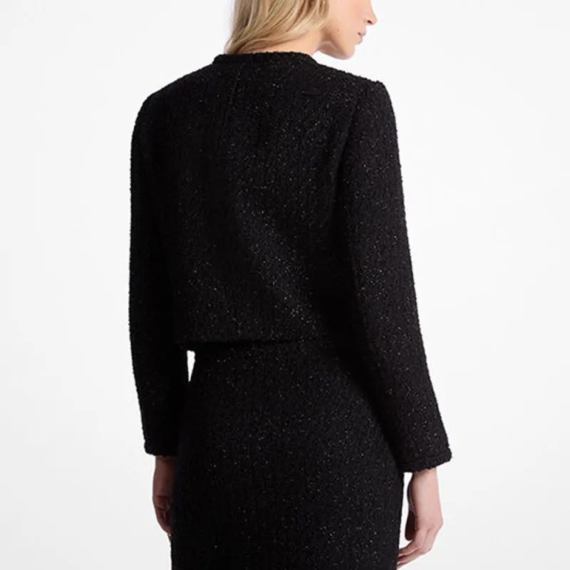 MICHAEL KORS Metallic Tweed Jacket-3