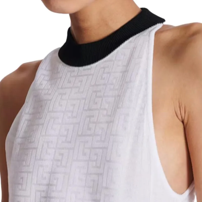 BALMAIN SS25 Jumpsuit Women's White-6