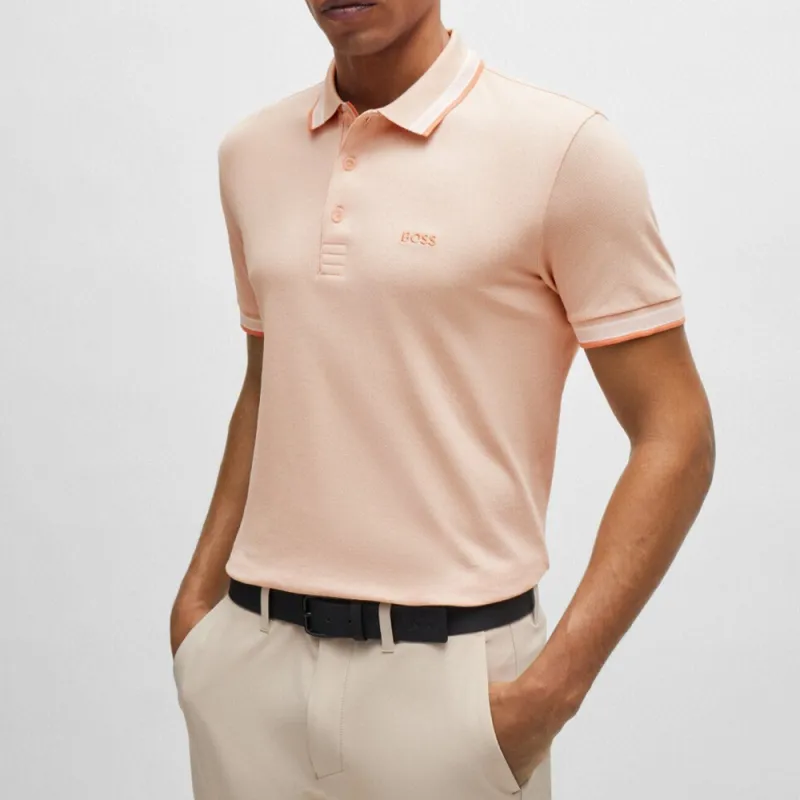 HUGO BOSS Polo Shirt Men's Light Orange-2