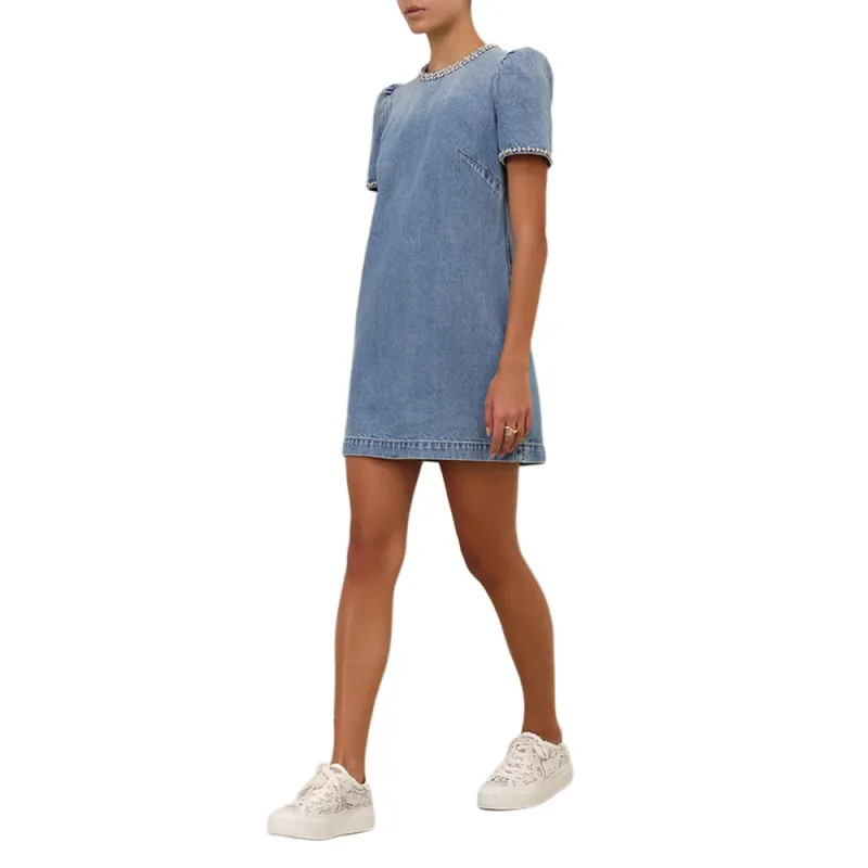 Zimmermann Crush Embellished Denim Dress-4