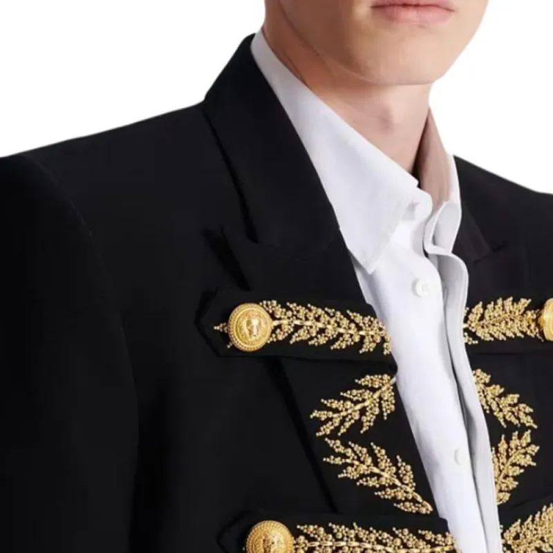 BALMAIN SS25 Jackets & Coats Men's Black-6