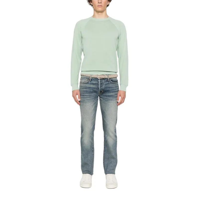TOM FORD Logo Tag Straight Leg Jeans-1