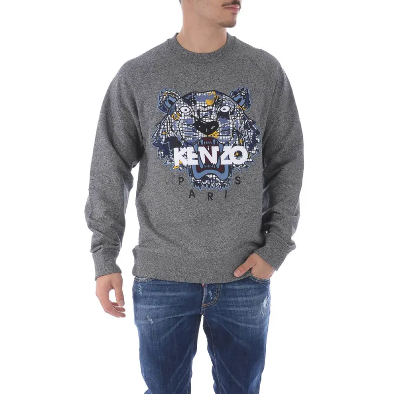 KENZO Sweatshirts Men Gray-4