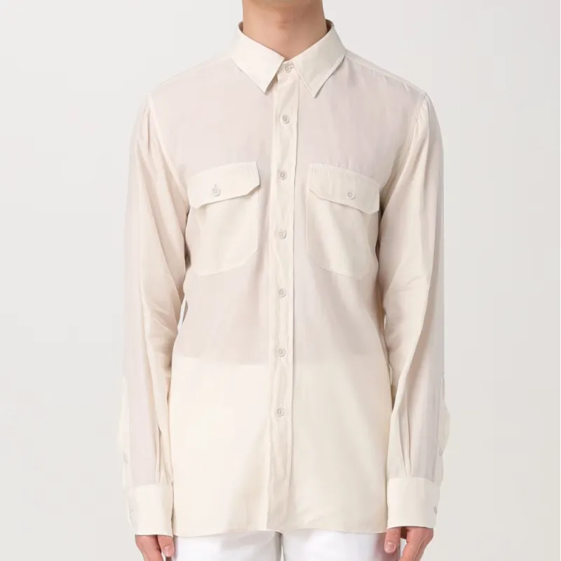 TOM FORD Flap Pocket Long Sleeved Shirt-1