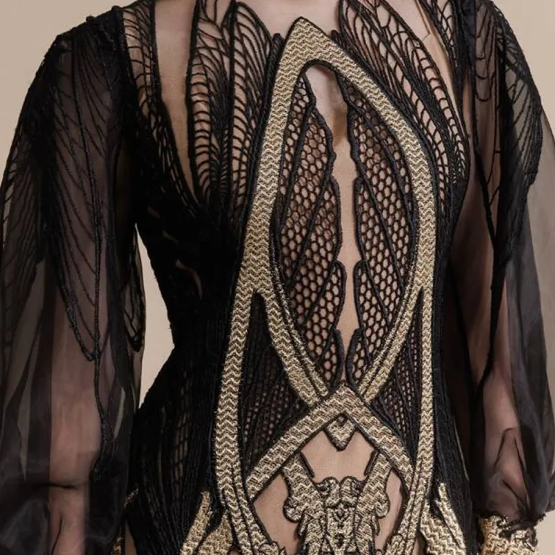 Gemy Maalouf Long-Sleeved Dresses Women's Black-3