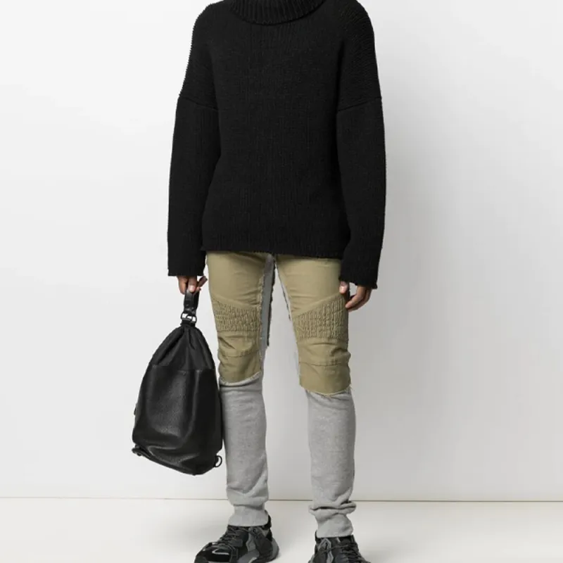 BALMAIN Knitted Sweatpants Men's Green-4