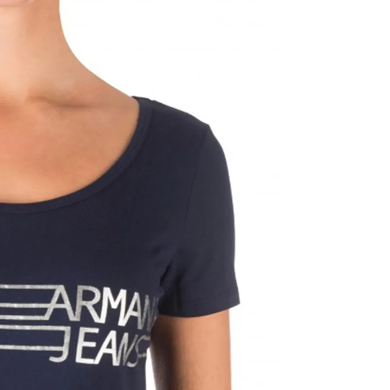 ARMANI JEANS T Shirts Women's Dark Blue-4
