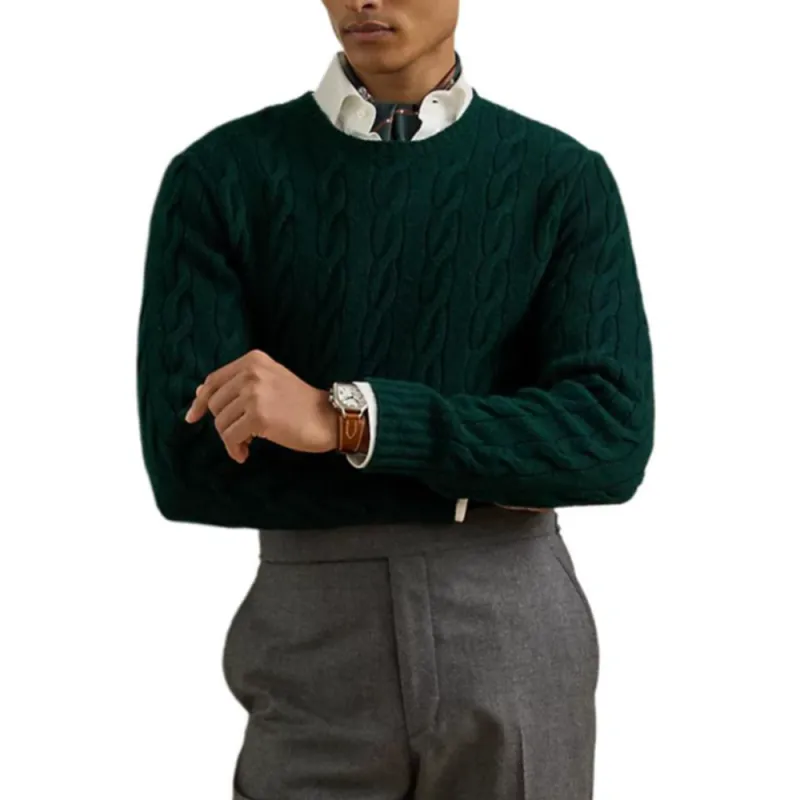Ralph Lauren Purple Label Cashmere Sweater Men's Army Green-2