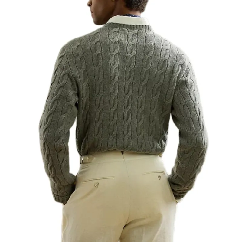 Ralph Lauren Purple Label Cashmere Sweater Men's Gray-3