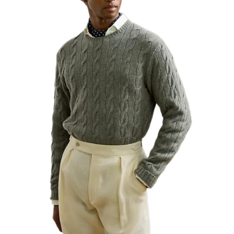 Ralph Lauren Purple Label Cashmere Sweater Men's Gray-2