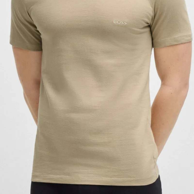 HUGO BOSS T Shirts Men 3 Pack White+Black+Khaki-5