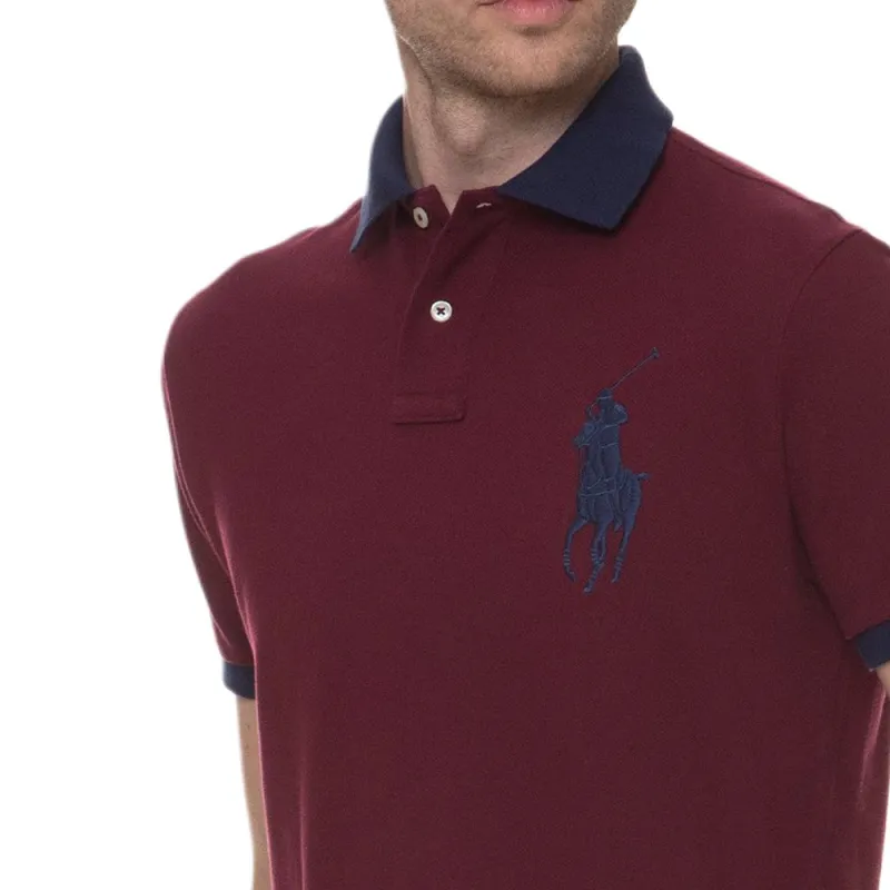 Polo Ralph Lauren SS24 Polo Shirt Men's Burgundy-4