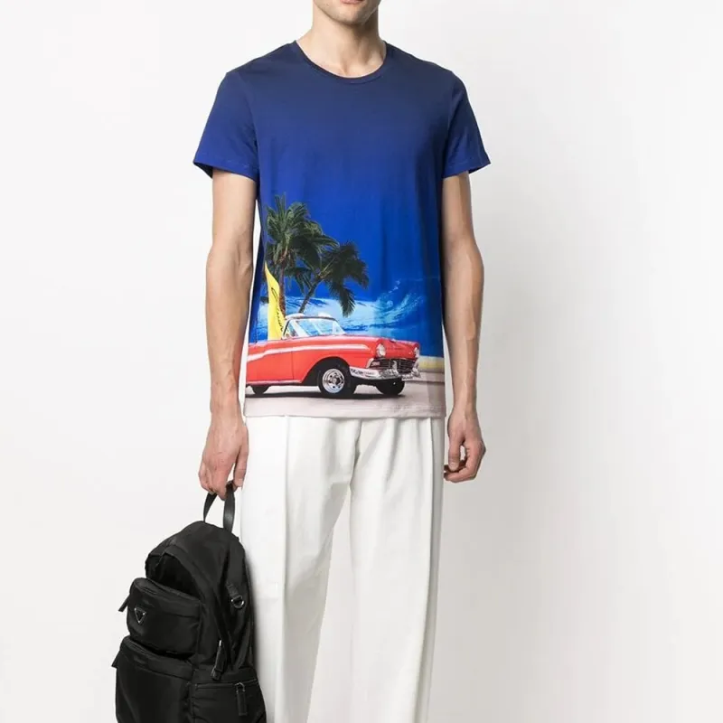BALMAIN SS23 T Shirt Men's Blue-2