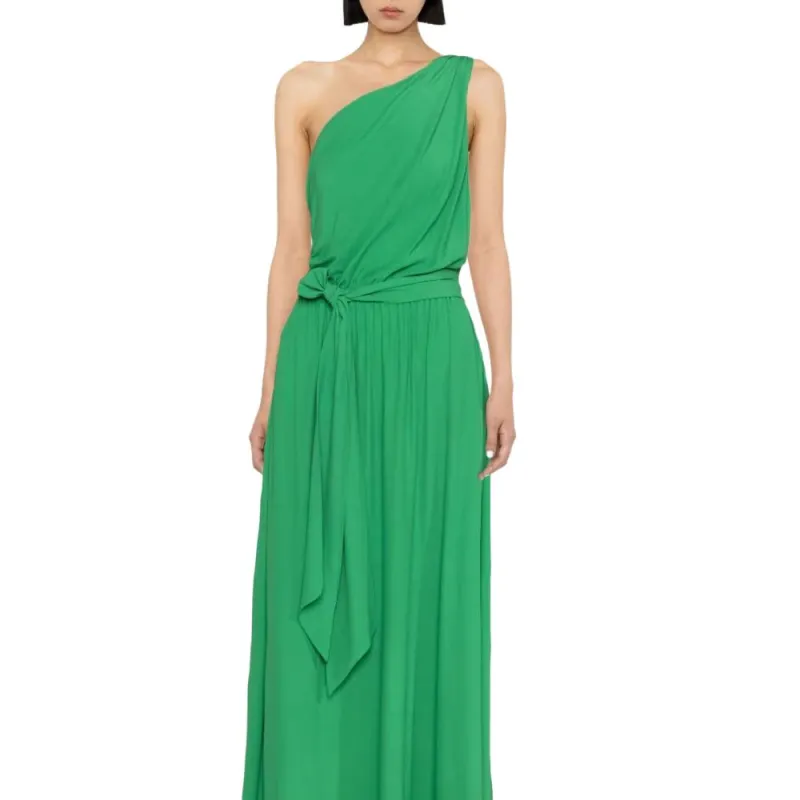 PINKO SS23 Sleeveless Dress Women's Green-4