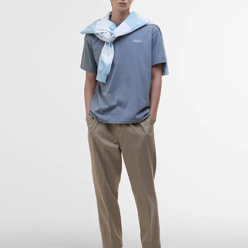 BARBOUR SS25 T Shirt Men's Washed Blue-4