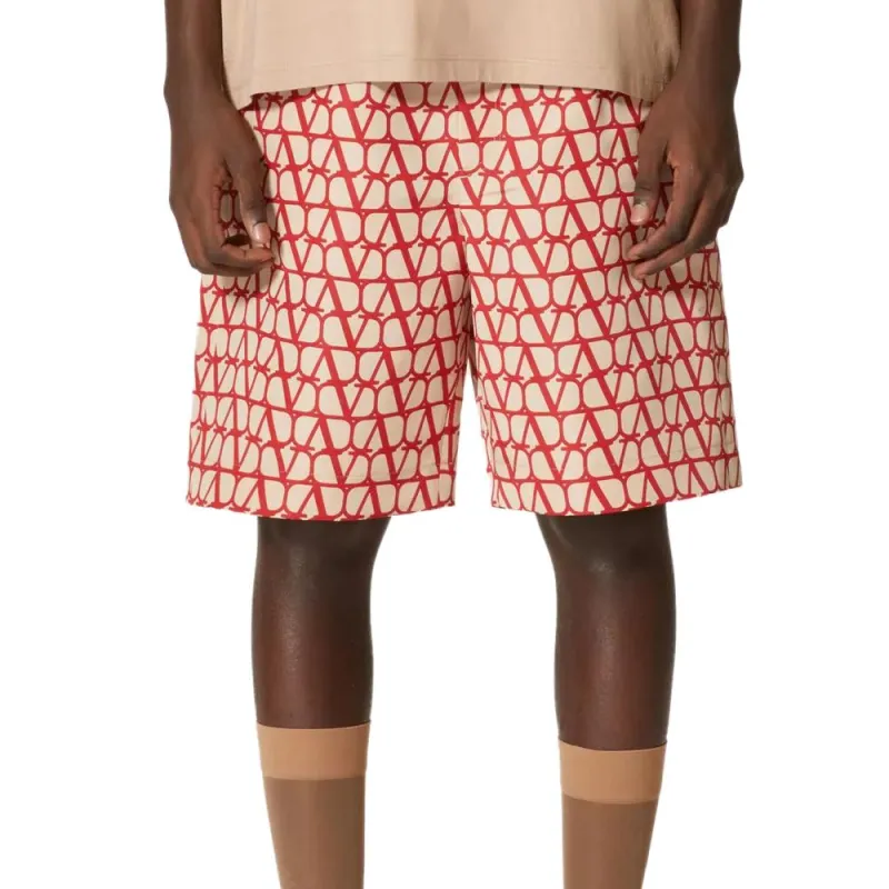 Valentino Casual Shorts Men's Red-4