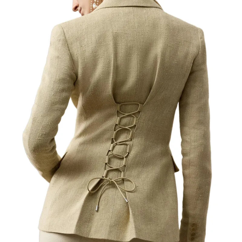 Ralph Lauren Collection Business Suit Coat Women's Light Umber-5