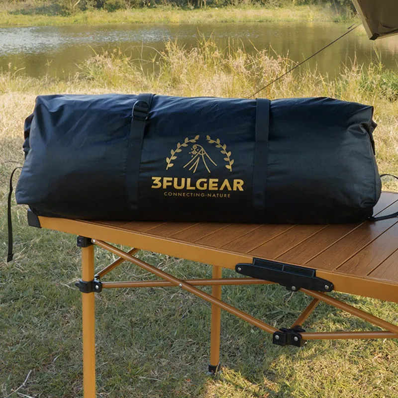 Three Peaks Out Ultra High Molecular Weight Polyethylene Nylon Blend Travel Bag 50L Unisex Black-3