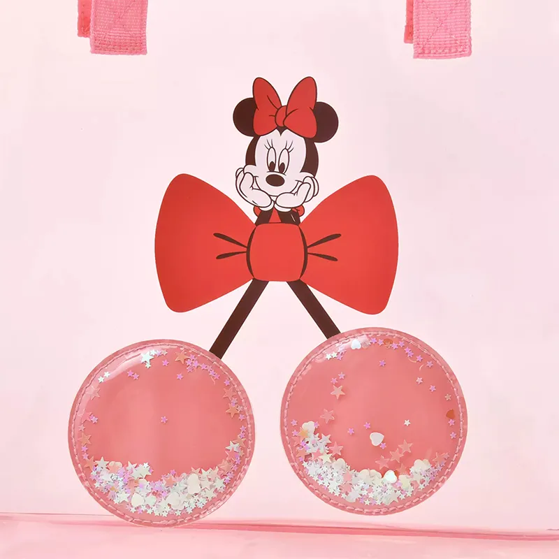 Disney PVC Tote Bag, Shopping Bag, Handbag Kids' Pink-5