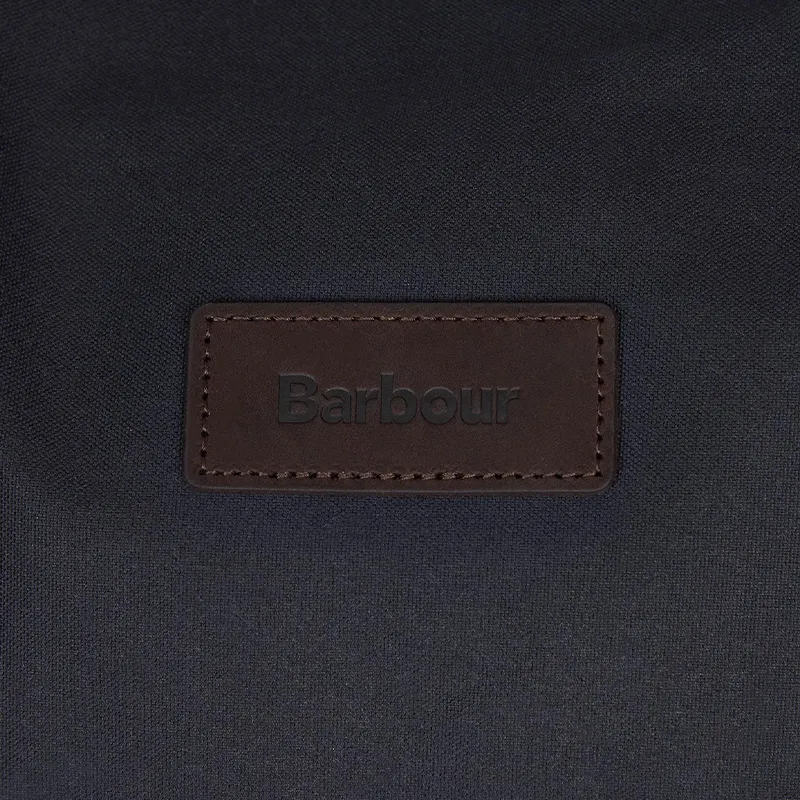 BARBOUR Wax Cotton Travel Bag Men's Marine Blue-4