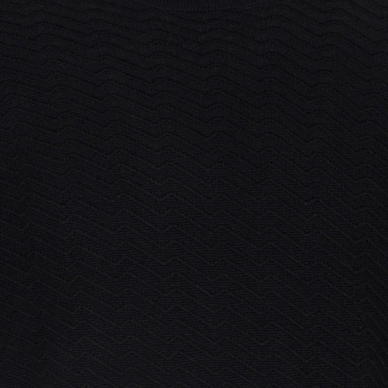 EMPORIO ARMANI Asv Wool And Lyocell blend Jumper In A Patterned Stitch-1