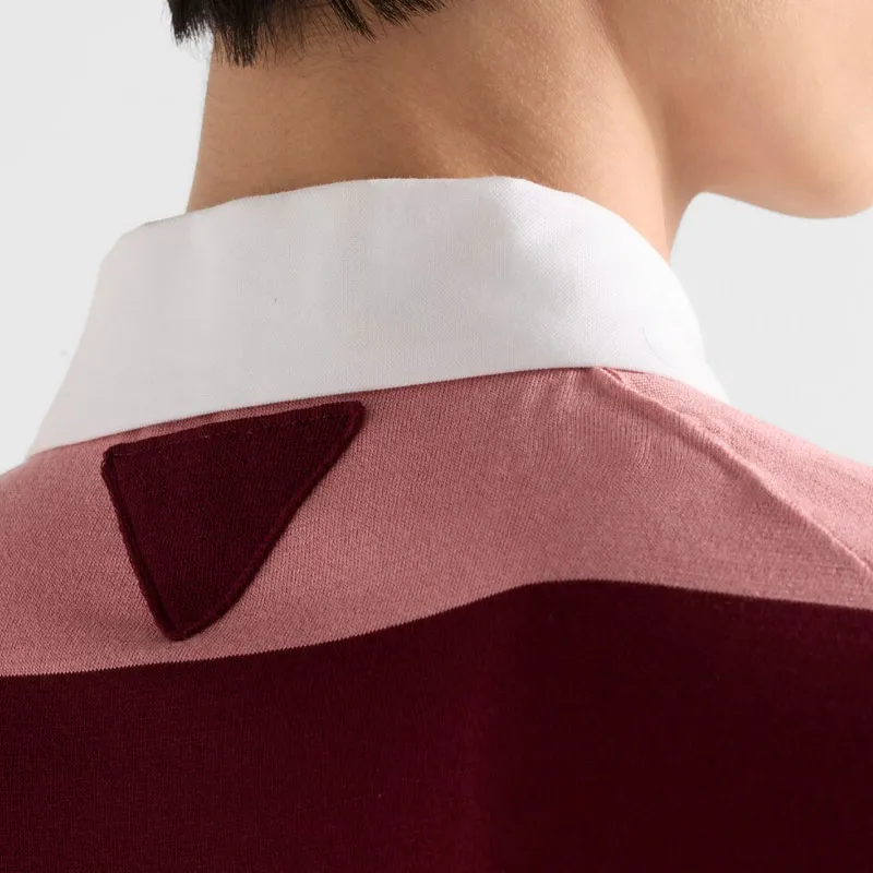PRADA Striped Polo Shirt-3