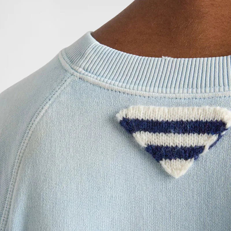 PRADA SS25 Sweatshirt Women's Interstellar Blue-4