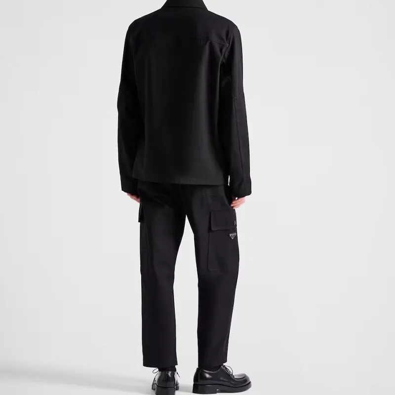 PRADA Triangle logo Trousers-3
