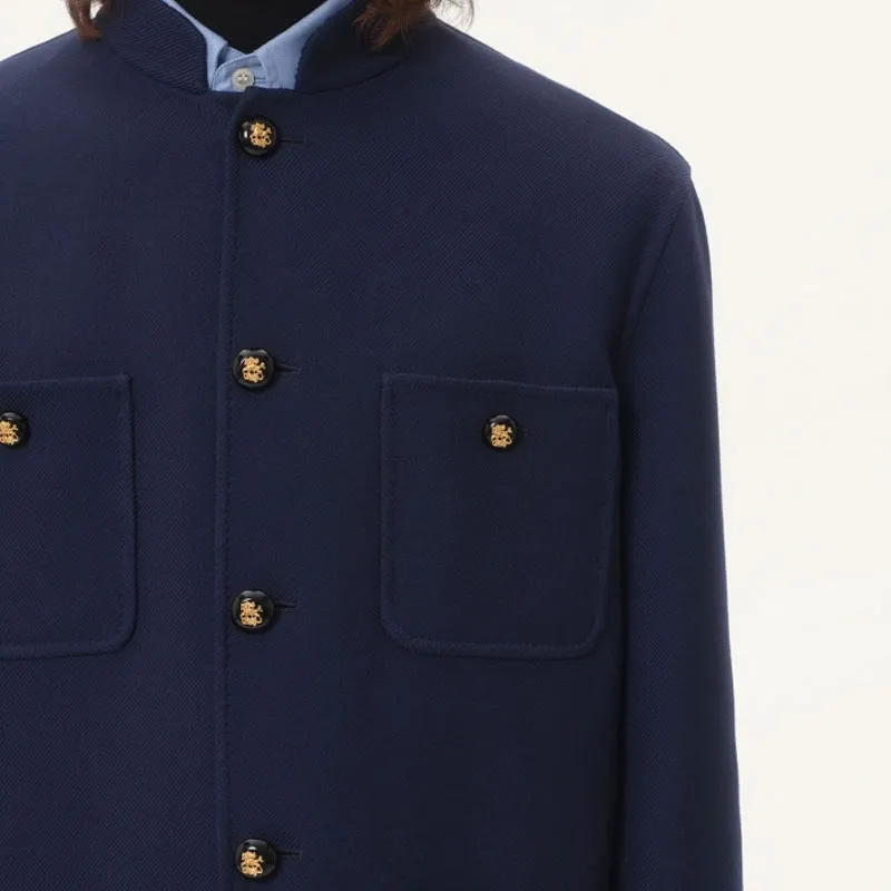 Valentino Button Up Long Sleeved Coat-5