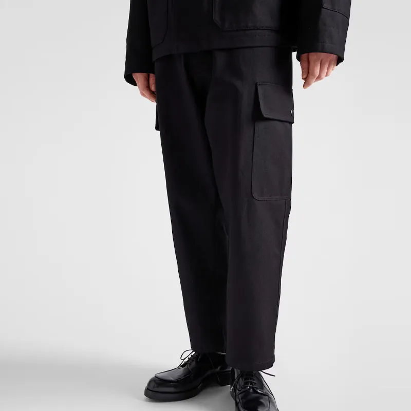 PRADA Triangle logo Trousers-2