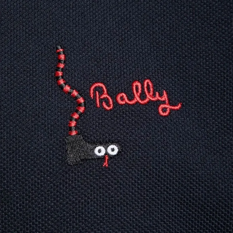 BALLY SS25 T Shirt Men's Dark Blue-5