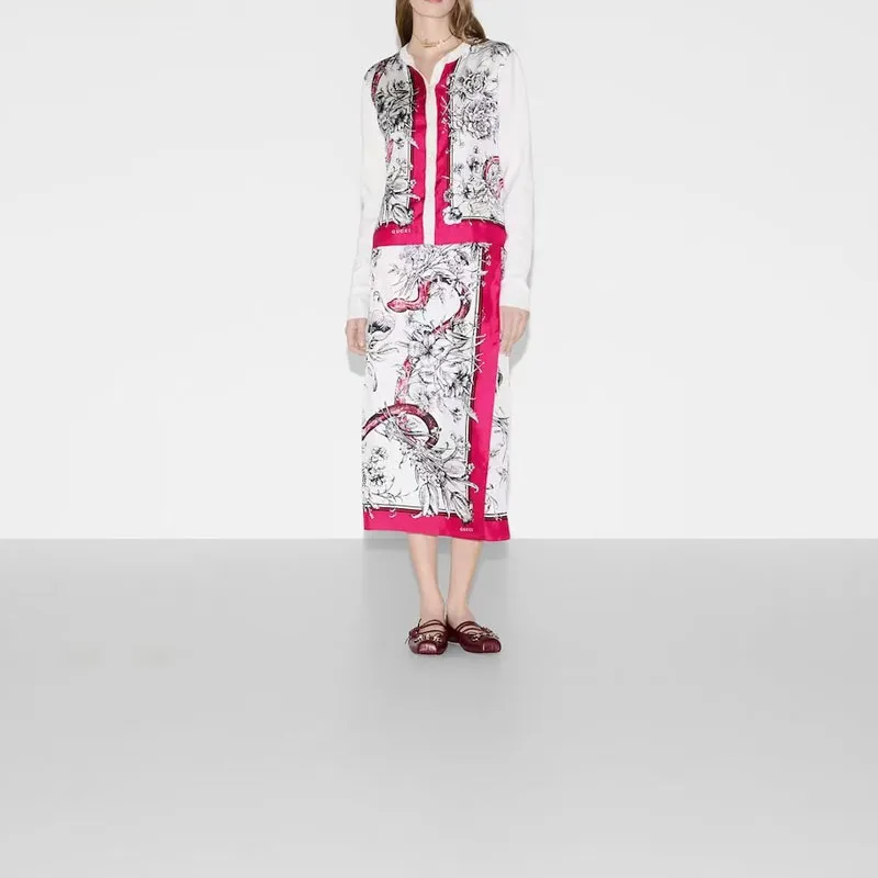 GUCCI SS25 Knitwear Women's Red White-3