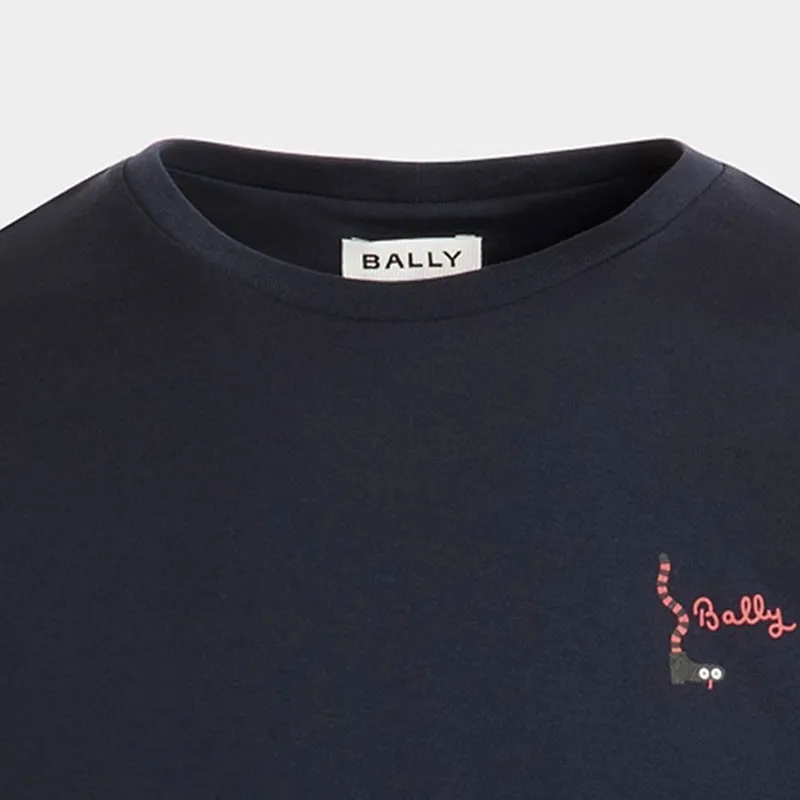 BALLY SS25 T Shirt Men's Dark Blue-7
