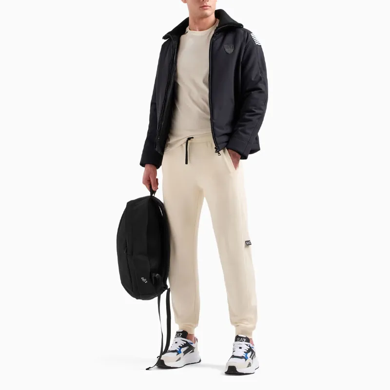 EMPORIO ARMANI Knitted Sweatpants Men's Ecru-1
