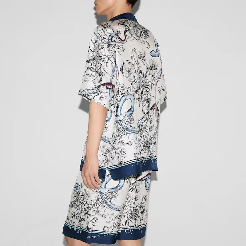 GUCCI SS25 Shirt Men's Blue White-3
