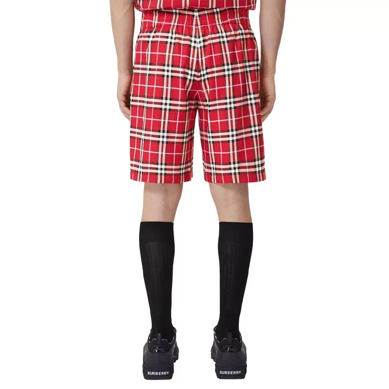 Burberry Check Print Track Shorts-2
