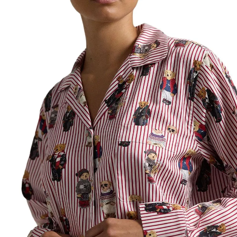 Polo Ralph Lauren Pajama Set Women's Red-4
