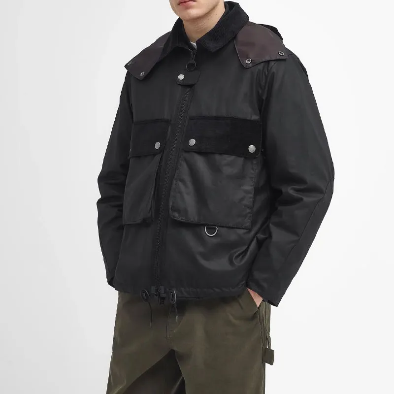 BARBOUR Re Engineered Spey Jackets Coats Men's Black-3