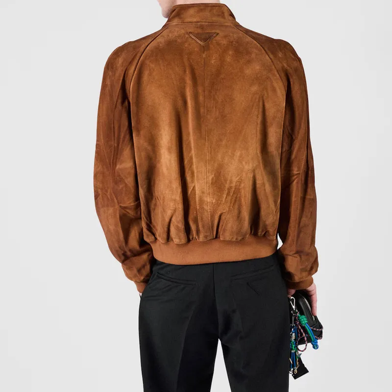 PRADA Suede Bomber Jacket-3
