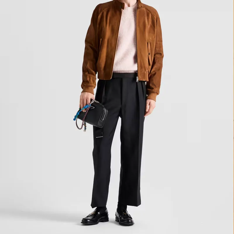 PRADA Suede Bomber Jacket-1