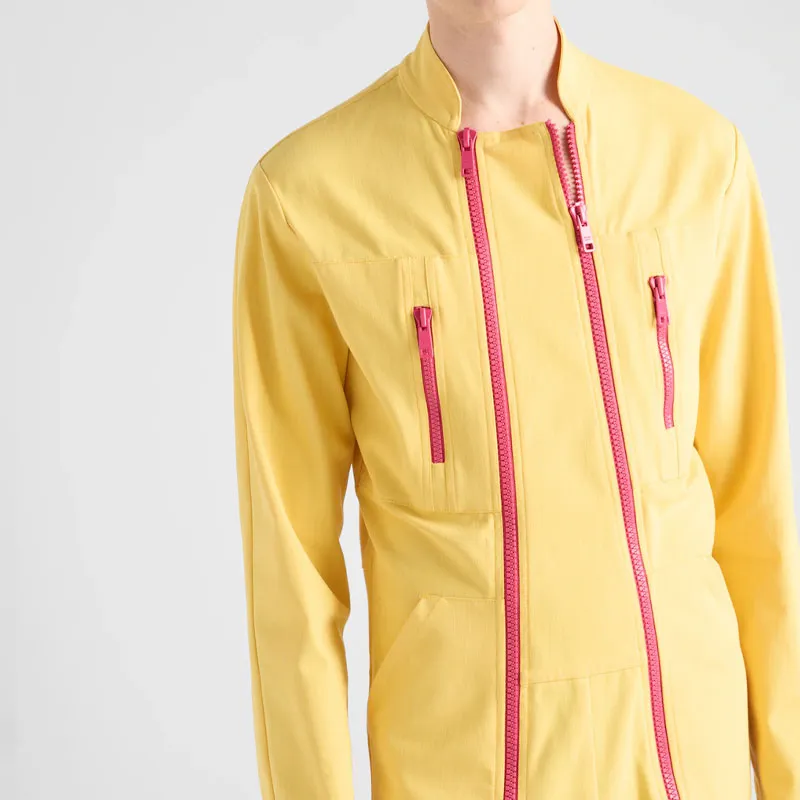 PRADA SS25 Jumpsuit Regular Fit Men's Yellow-3