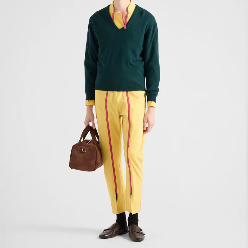 PRADA SS25 Jumpsuit Regular Fit Men's Yellow-1