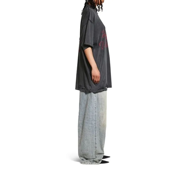 Balenciaga SS25 Regular T Shirt Women's Gray Regular Fit-4